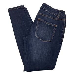 MAURICES Plain Pocket Blue Jeans Mid Rise (9") Skinny Ankle Sz M REG